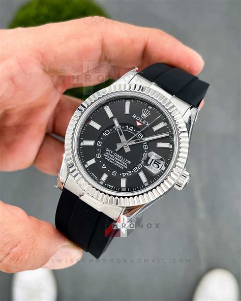 Rolex Sky-Dweller rubber strap